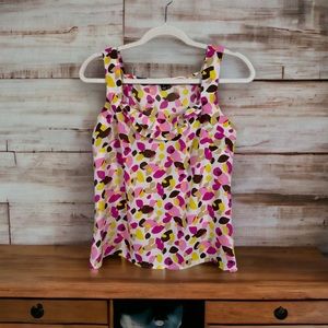 🌺Chadwicks womens sleeveless silky feel Summer top size small so pretty! garden